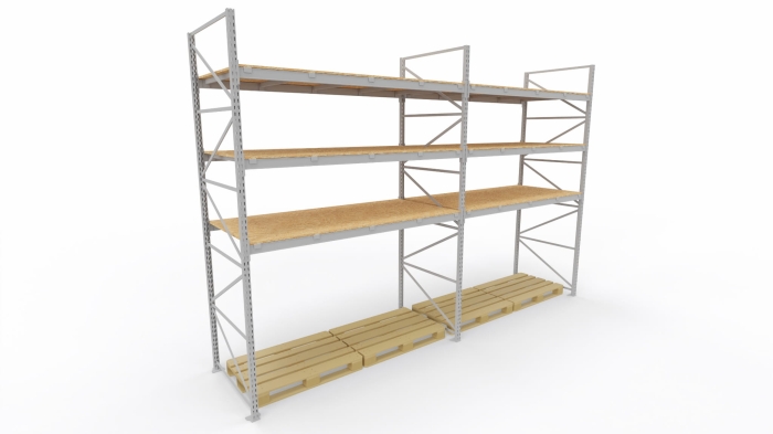 Regał magazynowy lekki H-3400 G-1150 2xL-2500 (belki pod paletę) 2.jpg