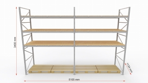 Regał magazynowy lekki H-3400 G-1150 2xL-2500 wymiary.jpg
