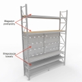 Regał na akcesoria łazienkowe H-3400 G-600 L-2500 3 perf + 3 półki opis 2.jpg